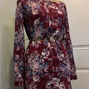Love,Fire Off The Shoulder Floral Dress- NEW!